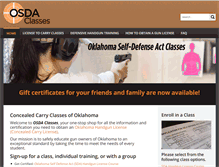 Tablet Screenshot of osdaclasses.com